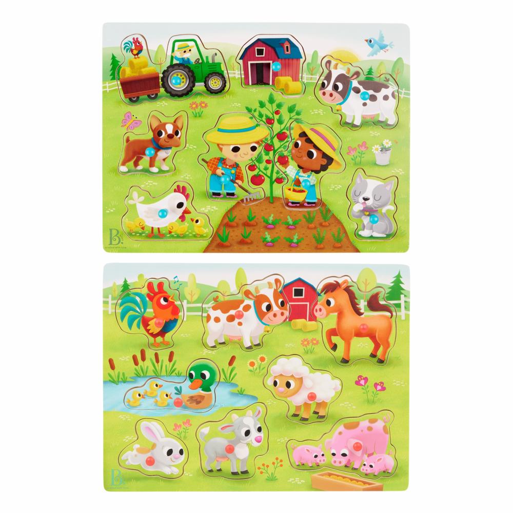 Peek & Explore – Farm Animals & Barnyard  |  Puzzles & Creative Toys Shop Wooden Toys