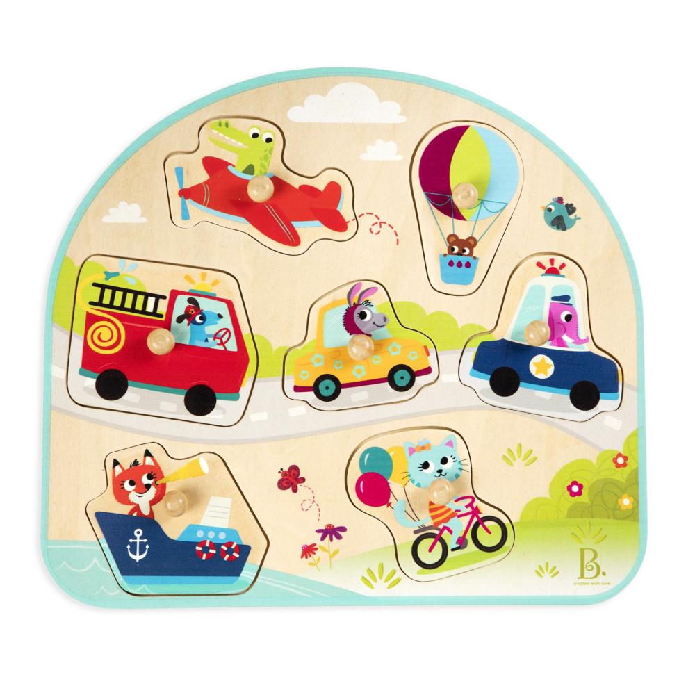 Vehicles On The Go!  |  Puzzles & Creative Toys Shop Wooden Toys