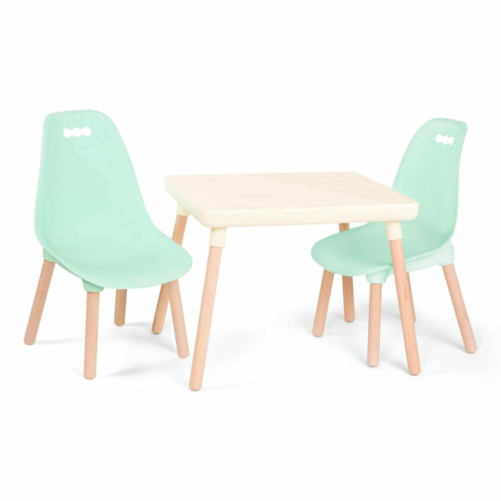 Kid Century Modern: Table & Chair Set – Mint  |  Wooden Toys Kids Furniture Kids Furniture